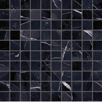 Мозаїка Emilceramica Tele Di Marmo Revolution Mosaico 3x3 Calacatta Black Naturale 30x30