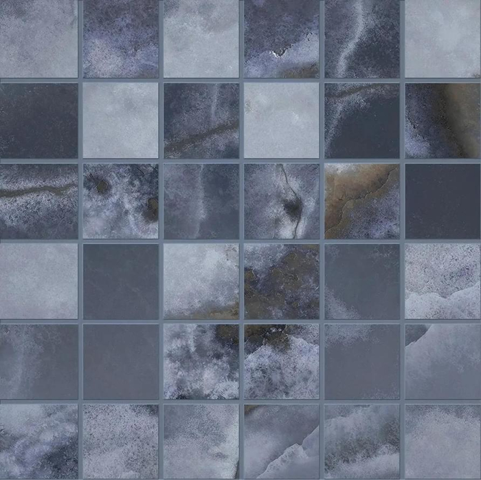 Мозаїка Emilceramica Tele Di Marmo Onyx Mosaico 5x5 Blue Silktech 30x30