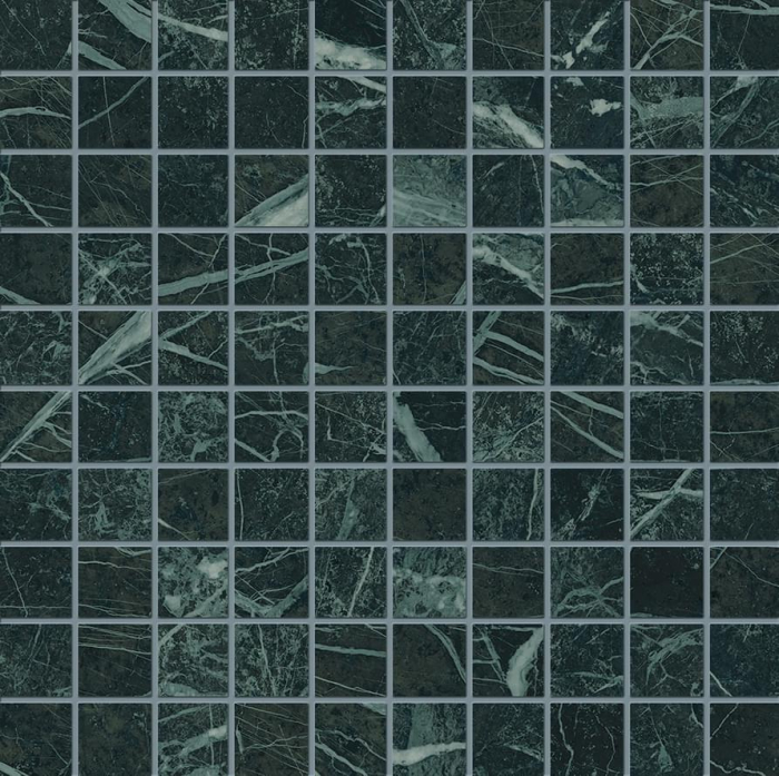 Мозаика Emilceramica Tele Di Marmo Revolution Mosaico 3x3 Verde Saint Denis Naturale 30x30