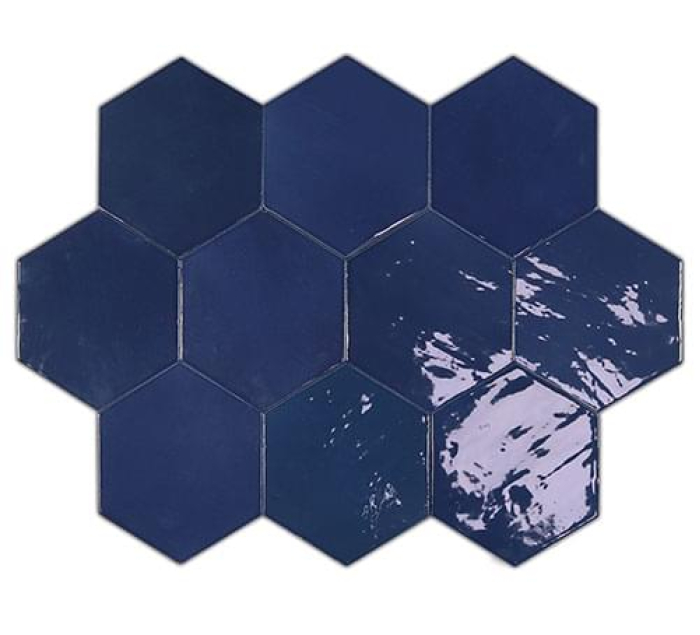 Керамическая плитка Wow Zellige Hexa Cobalt 10,8x12,4