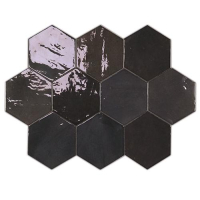 Керамическая плитка Wow Zellige Hexa Graphite 10,8x12,4
