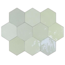 Керамическая плитка Wow Zellige Hexa Mint 10,8x12,4