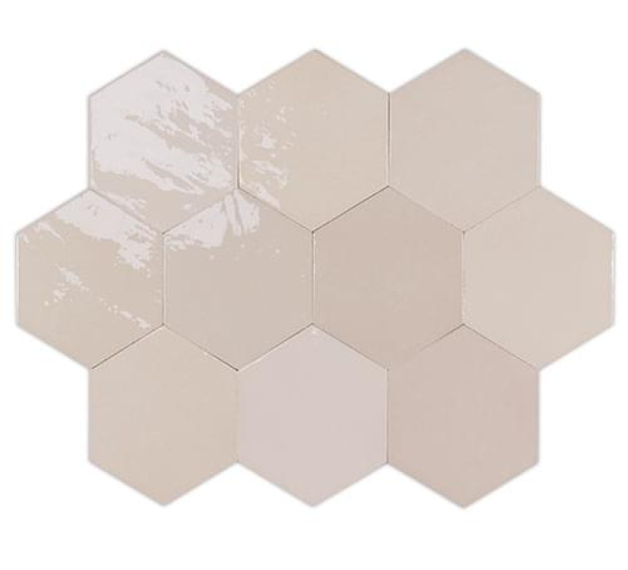 Керамическая плитка Wow Zellige Hexa Nude 10,8x12,4