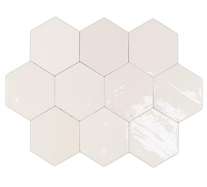 Керамическая плитка Wow Zellige Hexa White 10,8x12,4