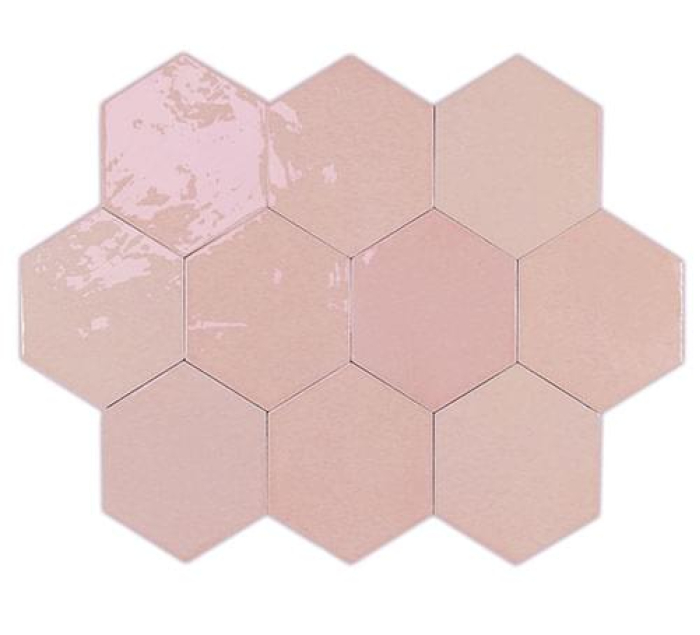 Керамическая плитка Wow Zellige Hexa Pink 10,8x12,4