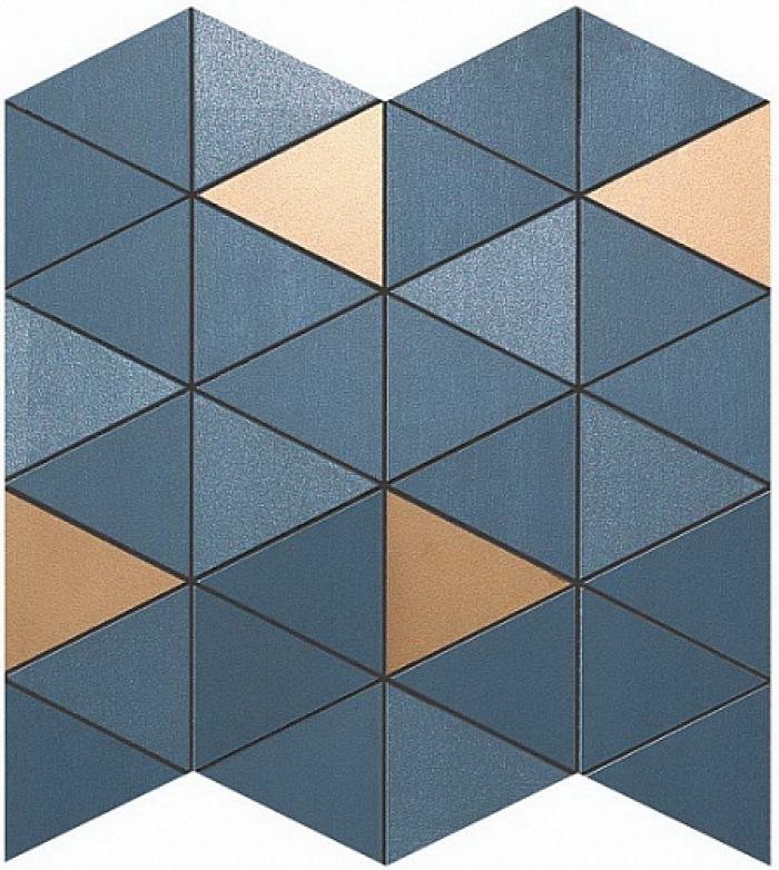 Мозаика Atlas Concorde Mek Blue Mosaico Diamond Gold Wall 9MDU