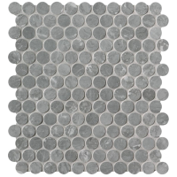 Мозаика Fap Roma Diamond Grigio Superiore Round Mosaico 29,5x32,5