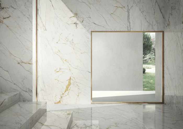 Керамогранит Marazzi Grande Marble Look Golden White Lux Stuoiato Rett 160x320 M37D