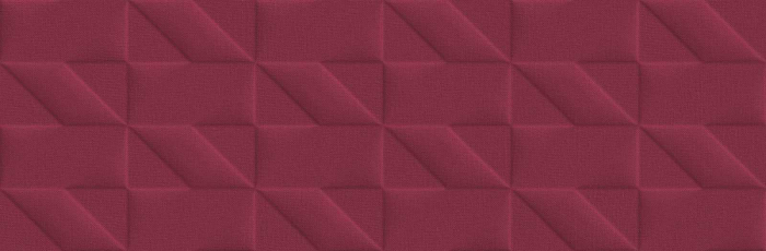 Плитка настенная Marazzi Outfit Red Struttura Tetris 3D 25x76 M12C