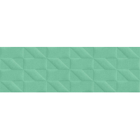 Плитка настенная Marazzi Outfit Turquoise Struttura Tetris 3D 25x76 M129