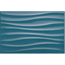 Плитка настенная Marazzi Colorblock Blue Struttura Tide 3D 25x38 M00U