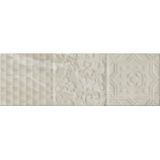 Плитка настінна Monopole Ceramica Palmira Relive Silver Brillo 10x30