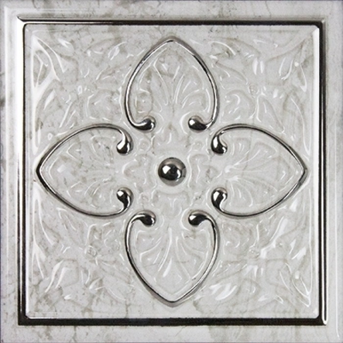 Декор Monopole Ceramica Armonia Petra Silver A 15x15