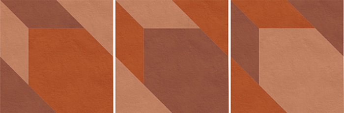 Керамограніт Mutina Tierras Triomix 1 Sand/Rust/Brick