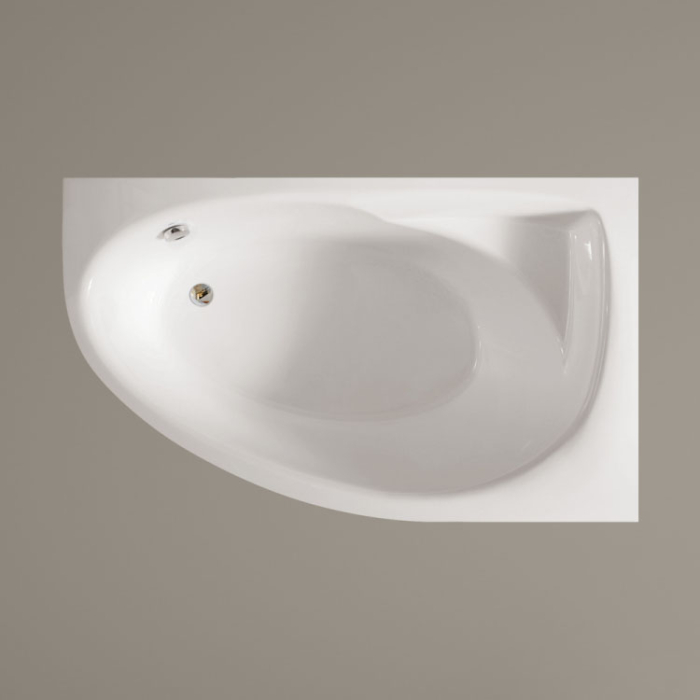 Ванна зі штучного каменю PAA Tre Grande A Glossy Alpine White 170x100 см, окремостояча біла глянцева