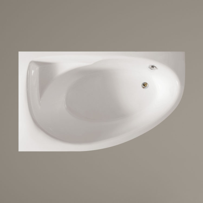Ванна зі штучного каменю PAA Tre Grande D Glossy Alpine White 170x100 см, окремостояча біла глянцева