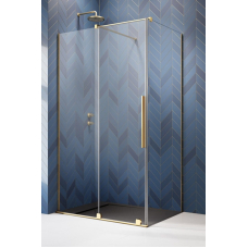 Душовий куток Radaway Furo Gold KDJ 140x120x200 L скло прозоре, профіль золото, розсувна