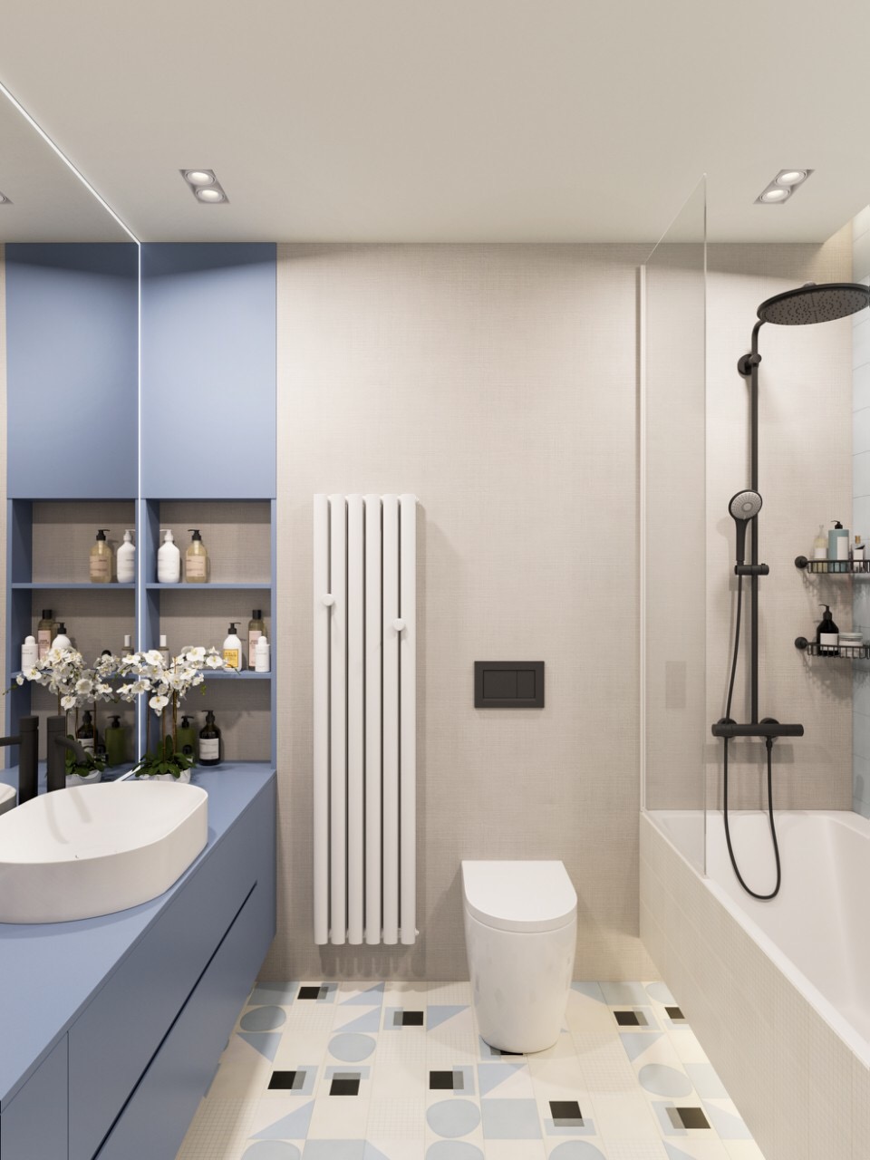 Реализованный проект ванной комнаты от Kerama Choice-1