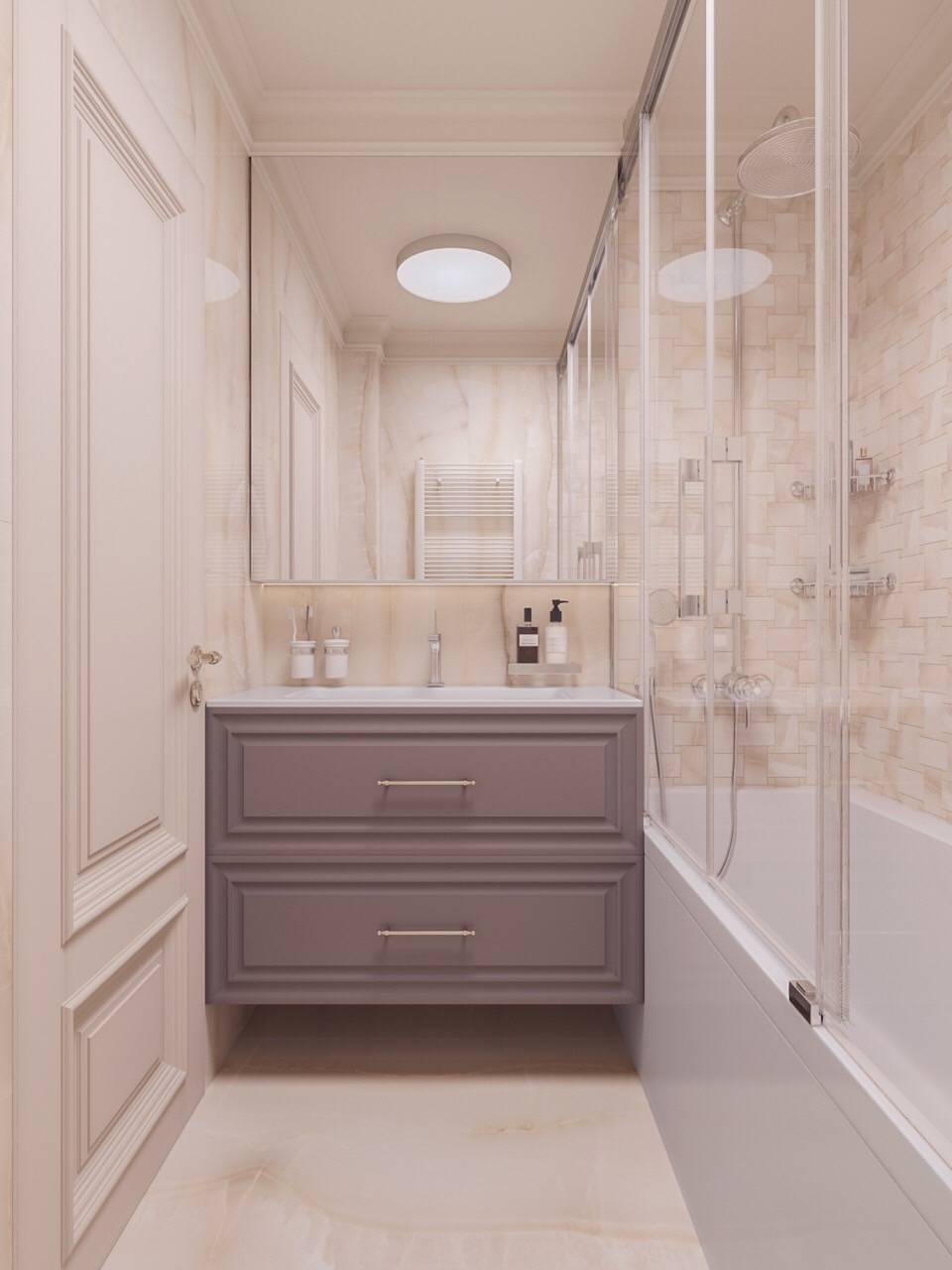 Реализованный проект ванной комнаты от Kerama Choice-5